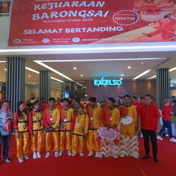 Kejuaraan Barongsai se-Sulawesi Utara Sukses Digelar