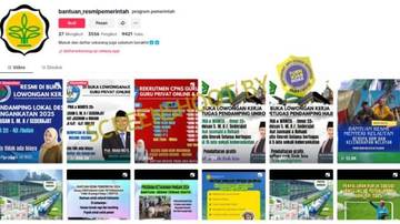 Hoaks Akun TikTok Bantuan Resmi Pemerintah