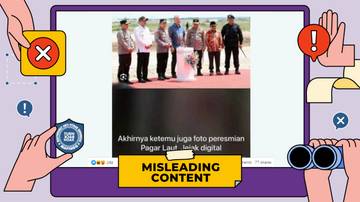 Hoaks Potret Jejak Digital Peresmian Pagar Laut