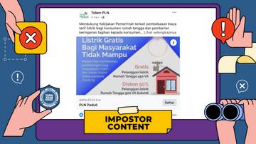 Hoaks Daftar Listrik Gratis untuk Masyarakat Tidak Mampu