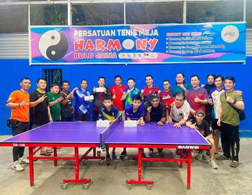 Pertandingan Tenis Meja "Baku Spann" Sukses Di Laksanakan
