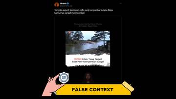 Hoaks Video Petir Menyambar Sungai