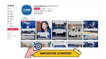 Hoaks Penawaran Pinjaman Online BCA di Tiktok
