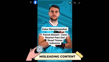 Hoaks Maarten Paes Dicoret dari Timnas Indonesia