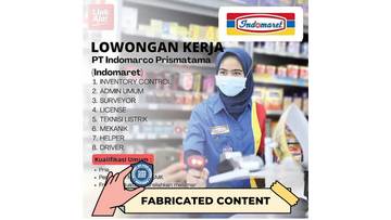 Hoaks Pendaftaran Loker Indomaret Lewat WA