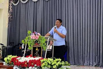 Wakapolres Kepulauan Talaud Sampaikan Pesan Kamtibmas di Gereja