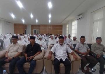 Jemaah Haji Kotamobagu Mengikuti Bimbingan Manasik Haji Nasional