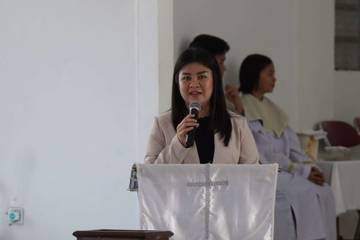 Bupati  Sitaro Hadiri  Paskah  Umat Katolik Paroki Santa Maria Ulu-Siau