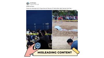 Hoaks Penemuan Kerangka Manusia di Pantai Batu Rakit