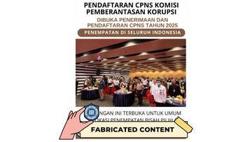 Hoaks Tautan Pendaftaran CPNS KPK