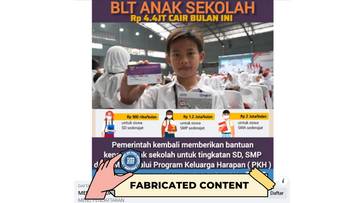 Hoaks Tautan Pendaftaran BLT untuk Anak Sekolah