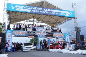  Wagub Sulut Buka Halilintar Drag Race and Bike Bolsel 2025