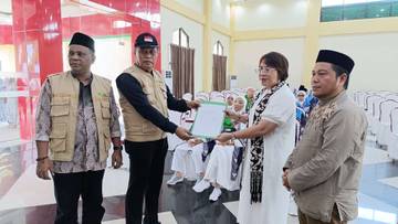 Jemaah Haji Minut Siap Menuju Tanah Suci