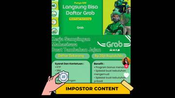 Hoaks Tautan Pendaftaran untuk Menjadi Driver Grab