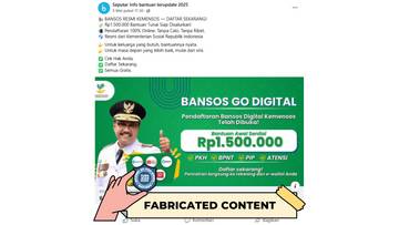 Hoaks Tautan Klaim Bansos Go Digital Kemensos