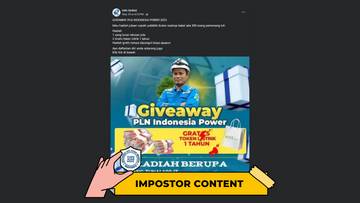 Hoaks Tautan Pendaftaran Giveaway PLN