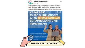 Hoaks Tautan Pendaftaran Bantuan untuk Guru Honorer