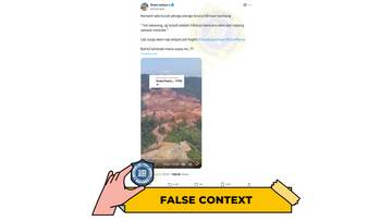 Hoaks Pemandangan Tambang Nikel dari Udara