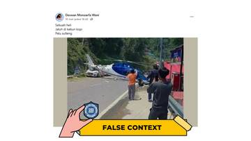 Hoaks Helikopter Jatuh di Kebun Kopi Palu