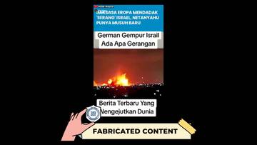 Hoaks Jerman Lancarkan Serangan ke Israel