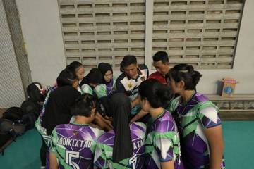 Tim Voli Putri Kodiklatau Juara 3 PORAU 2025