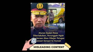 Hoaks Samsat Kejar Penunggak Pajak ke Rumah