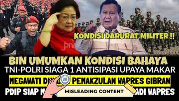 Hoaks BIN Umumkan Kondisi Darurat Militer Indonesia