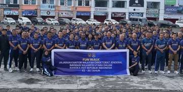 Kanwil Ditjen Imigrasi Sulut Gelar Fun Walk