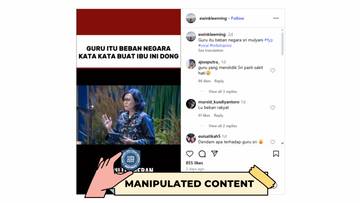 Hoaks Video Sri Mulyani Sebut Guru Beban Negara