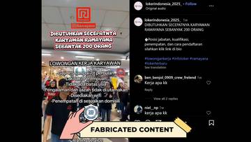 Hoaks Tautan Pendaftaran Lowongan Kerja Ramayana