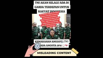 HoaxVideo Anggota TNI-Polri setuju DPR Dibubarkan