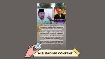 Hoax Prabowo Tunjuk Novel Baswedan Jadi Komisaris Besar Polisi