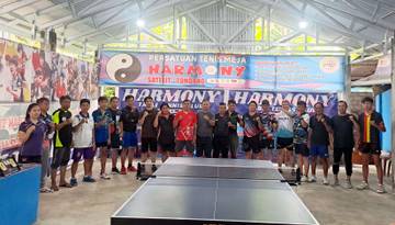 Pembukaan Pertandingan Tenis Meja Di Harmony Satelit Tondano