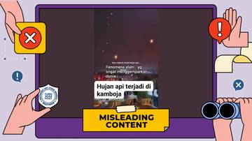 Hoaks Hujan Api Terjadi di Kamboja
