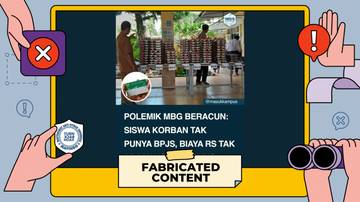 Hoaks Korban Keracunan MBG Tanggung Sendiri Biaya Pengobatan