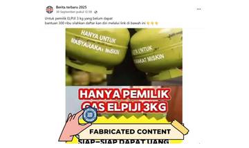 Hoaks Pendaftaran BLT untuk Pemilik Gas LPG 3Kg