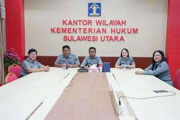 Kemenkum Sulut Hadiri Pembahasan Hasil Pengukuran Maturitas KI