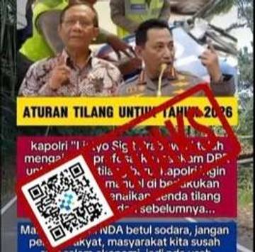 Hoaks Aturan Tilang 2026 Diberlakukan Denda Manual 150%