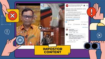 Hoaks Mahfud MD Bagi-bagi Tunjangan Jutaan Rupiah