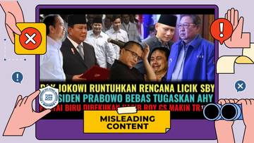 Hoaks Prabowo Bebastugaskan AHY dari Jabatan Menko IPK 