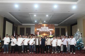 BPP Kukuhkan Sembilan BPC, Transformasi HIPMI Sulut Dimulai 