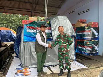 Bantuan Terakhir Kodam Merdeka  Korban Bencana Alam Sumatera