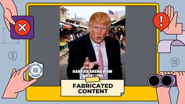 [Hoaks!] Trump Beli Koin Angklung Indonesia Palsu
