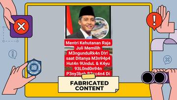 Hoaks Raja Juli Antoni Mengundurkan Diri