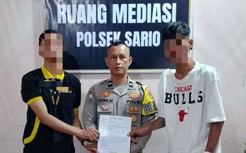 Bhabinkamtibmas Polsek Sario Selesaikan Permasalahan Lewat Problem Solving