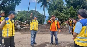 Kepala BWS Sulawesi I Monitoring Penanganan Bencana Siau