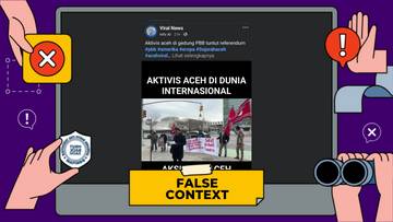 [Hoaks!] Video Aktivis Aceh Demo di PBB Salah