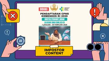 Hoaks Tautan Pendaftaran CPNS Kemenkes 2026