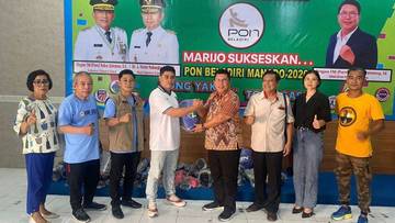 KONI Sulut Bantu Perlengkapan Kick Boxing