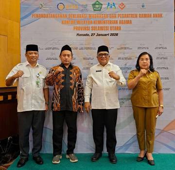 Pendis Sulut Deklarasikan Madrasah dan Pesantren Ramah Anak